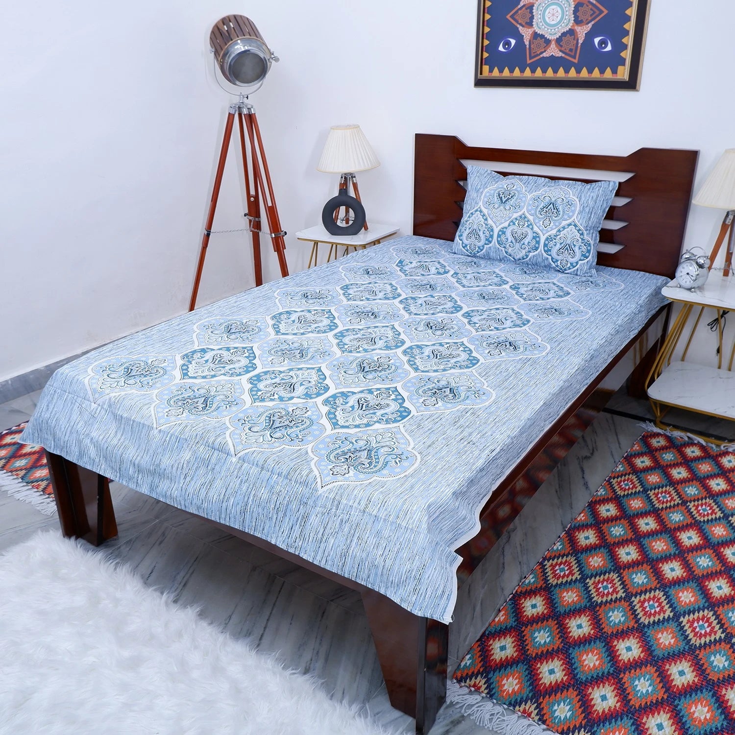 100% Pure Cotton Bed Sheet | Pooja